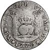 Image 1 : PERU, Lima, pillar 4 reales, Charles III, 1770 JM, rare, ex-O'Brien.