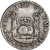 Image 1 : PERU, Lima, pillar 4 reales, Charles III, 1772 JM, ex-O'Brien.