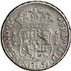 Image 2 : PERU, Lima, pillar 2 reales, Ferdinand VI, 1756 JM, mintmark with MA ligature, extremely rare, ex-O'