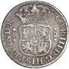 Image 2 : PERU, Lima, pillar 2 reales, Charles III, 1762 JM, dotted mintmark, extremely rare, ex-O'Brien.