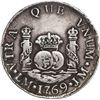 Image 1 : PERU, Lima, pillar 2 reales, Charles III, 1769 JM, very rare, ex-O'Brien.