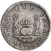Image 1 : PERU, Lima, pillar 1 real, Ferdinand VI, 1756/5 JM, dotted mintmark, no stops in shield-side legend,