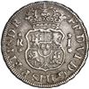 Image 2 : PERU, Lima, pillar 1 real, Ferdinand VI, 1756/5 JM, mintmark not dotted, with stops in shield-side l