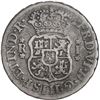 Image 2 : PERU, Lima, pillar 1 real, Ferdinand VI, 1759 JM, dotted mintmark, very rare, ex-O'Brien.