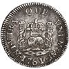 Image 1 : PERU, Lima, pillar ½ real, Charles III, 1761/0 JM, very rare, ex-O'Brien.