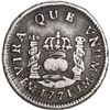 Image 1 : PERU, Lima, pillar ½ real, Charles III, 1771 JM, mintmark with MA ligature, very rare, ex-O'Brien.