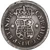 Image 2 : PERU, Lima, pillar ½ real, Charles III, 1771 JM, mintmark with MA ligature, very rare, ex-O'Brien.