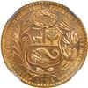 Image 2 : PERU, Lima, gold 100 soles, 1970, NGC MS 66, "top pop."