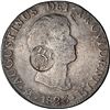 Image 1 : PHILIPPINES (under Spain), Manila, 8 reales, Isabel II, crowned-Y.II. countermark (Type VI, 1834-37)