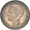 Image 1 : PHILIPPINES (under Spain), 1 peso, Alfonso XIII, 1897 SG-V, NGC AU 58.