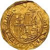 Image 2 : SPAIN, Seville, gold double excelente, Ferdinand-Isabel, ermine at top, S at bottom between busts, N