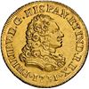 Image 1 : SPAIN, Madrid, gold bust 2 escudos, Philip V, 1731 F, rare, NGC MS 61, finest known in NGC census.