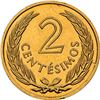 Image 2 : URUGUAY, struck in London, gold off-metal proof pattern 2 centésimos, 1960, Artigas, NGC PF 63.