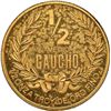 Image 2 : URUGUAY, struck in Santiago, gilt brass off-metal proof ½ gaucho, 1992, very rare, NGC PF 62 Ultra C
