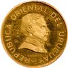 Image 1 : URUGUAY, struck in Buenos Aires, gold off-metal proof essai 2 pesos, 1994, very rare, PCGS SP65, fin