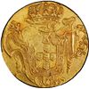 Image 2 : WEST INDIES, gold contemporary imitation ("Joe") of a Rio, Brazil, 6400 reis, José I, 1761-R, PCGS A