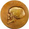 Image 2 : BELGIUM, bronze medal, no date (1912), Vanity (woman / skull), by Eugene de Bremaecker, PCGS MS62.