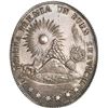 Image 1 : BOLIVIA, oval silver medal, no date (ca. 1830s), Potosí, service award / code of Santa Cruz.