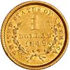 Image 2 : UNITED STATES, Philadelphia mint, gold Liberty Head dollar (Type 1), 1849.