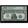 Image 1 : UNITED STATES, "Chief" $5 Silver Certificate, series of 1899, serial E28338332, Vernon-McClung, PMG 