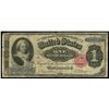 Image 1 : UNITED STATES, $1 silver certificate, series 1891, serial E25637498, Tillman-Morgan.