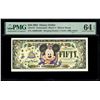 Image 1 : UNITED STATES, 50 Disney dollars, 2005, serial A00004260, Mickey Mouse / 50th Anniversary of Disneyl