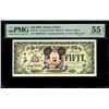 Image 1 : UNITED STATES, 50 Disney dollars, 2005, serial D00003304, Mickey Mouse / 50th Anniversary of Disneyl