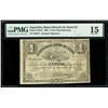 Image 1 : ARGENTINA, Rosario, Banco Rosario de Santa Fe, 1 peso plata boliviana, 1-10-1869, serial 56919, PMG 