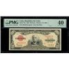 Image 1 : CUBA, República de Cuba, 50 pesos, series of 1943, serial A016312A, PMG XF 40, ex-Busto.