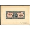 Image 1 : CUBA, República de Cuba, 5 pesos obverse proof, series of 1949, without printed signatures, rare, ex