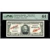 Image 1 : DOMINICAN REPUBLIC, Banco Central, 10 pesos oro specimen, (1959), with red MUESTRA overprint, PMG Ch