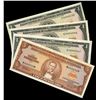Image 1 : DOMINICAN REPUBLIC, lot of four low serial number Banco Central notes, 1976-78, ex-Busto.