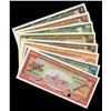 Image 1 : DOMINICAN REPUBLIC, lot of eight Banco Central pesos oro specimen notes of 1964 with black MUESTRA o