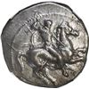 Image 1 : ANCIENT GREEK, Calabria, Taras, AR didrachm, 302-280 BC, NGC Ch XF (strike 3/5, surface 4/5).