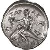 Image 2 : ANCIENT GREEK, Calabria, Taras, AR didrachm, 302-280 BC, NGC XF.