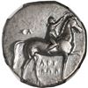 Image 1 : ANCIENT GREEK, Calabria, Taras, AR didrachm, 302-280 BC, "boy on dolphin," NGC XF.