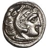 Image 1 : ANCIENT GREEK, Kings of Thrace, Kolophon mint, AR drachm, Lysimachos, in the name and types of Alexa