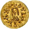 Image 1 : VISIGOTHIC KINGDOM (Spain), Barbi mint, gold tremissis, Suinthila (621-631 AD), NGC MS 63.