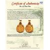 Image 3 : MEXICO, Mexico City, gold cob 1 escudo, (1714) (J), ex-1715 Fleet, mounted shield-side out in heavy 