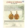 Image 3 : COLOMBIA, Bogotá, gold cob 2 escudos, Charles II posthumous, no assayer (Arce), ex-1715 Fleet, mount