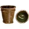 Image 1 : Green-glazed clay cup, intact, ex-pirate ship Golden Fleece (1686).