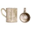 Image 1 : White-glazed stoneware cup with handle, intact, ex-pirate ship Golden Fleece (1686).
