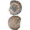 Image 1 : Blue-and-white glazed Delftware plate, mostly intact, ex-pirate ship Golden Fleece (1686).