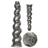 Image 1 : Solid silver coat-of-arms seal with spiral-shaped handle, ex-1715 Fleet.