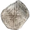 Image 2 : BOLIVIA, Potosí, cob 8 reales, Philip III, assayer not visible, quadrants of cross transposed, Grade