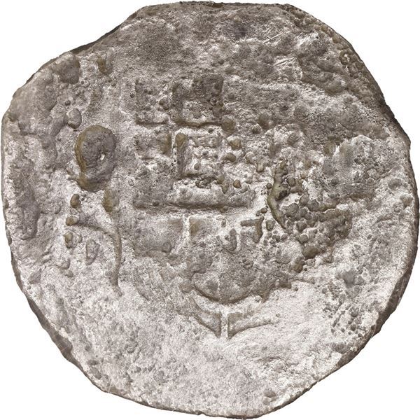 MEXICO, Mexico City, cob 8 reales, Philip III, assayer D, NGC Shipwreck Effect (São José Shipwreck L