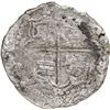 Image 2 : BOLIVIA, Potosí, cob 8 reales, Philip III, assayer not visible, quadrants of cross transposed, Grade