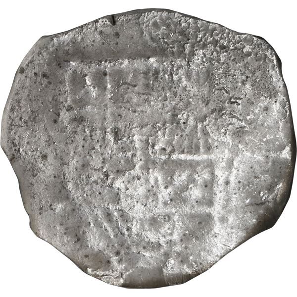 SPAIN, Seville, cob 8 reales, Philip III, assayer not visible, NGC Shipwreck Effect (São José Shipwr