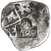 Image 2 : BRAZIL, 300 reis, Afonso VI, crowned-300 countermark (1663) on a Spanish cob 4 reales of Philip IV, 