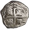 Image 2 : PERU, Lima, cob 8 reales, Charles II, 1686(?) R.